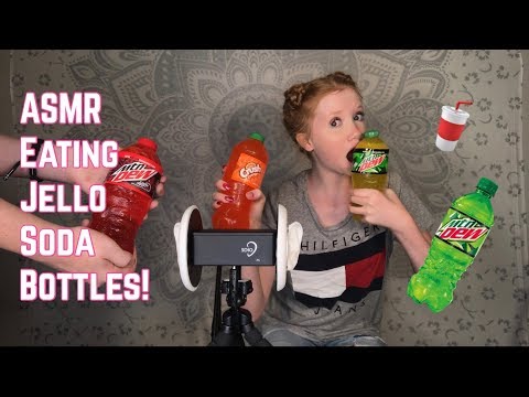 ASMR~ Jello Soda Bottles! 3Dio Mic ~ HEADPHONES RECOMMENDED!