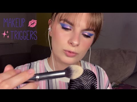 ASMR | Get ready with me w/ makeup triggers and whispers💄♥️