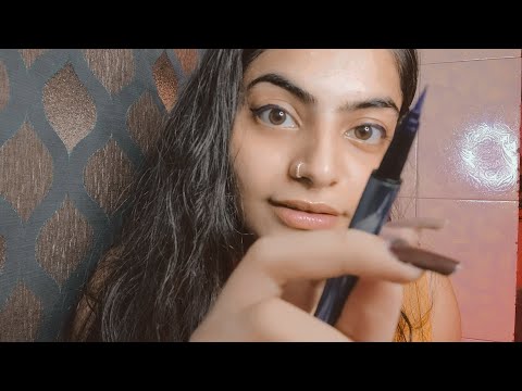 ASMR Hindi| Drawing on your face-Personal Attention | layered sounds