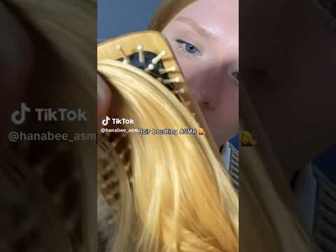 Full video on my channel 💇‍♀️💛🐝 #asmr #beepowerasmr#hairbrushing