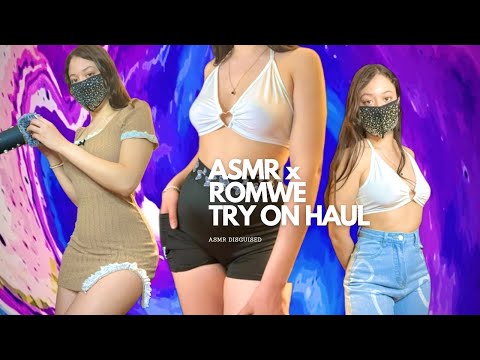 ASMR x ROMWE 💜 Try on Haul x Fast and Aggressive Fabric Scratching!