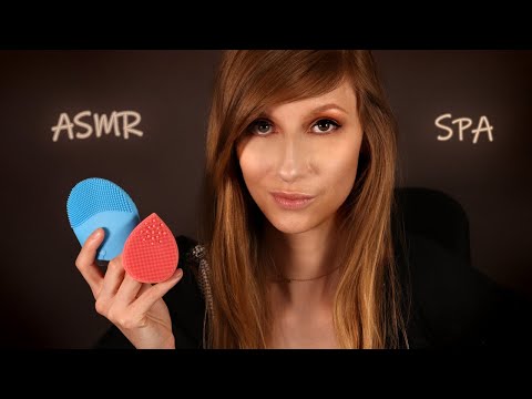 ASMR facial SPA [ROLEPLAY] - personal attention, skincare, cleansing, face touching, massage