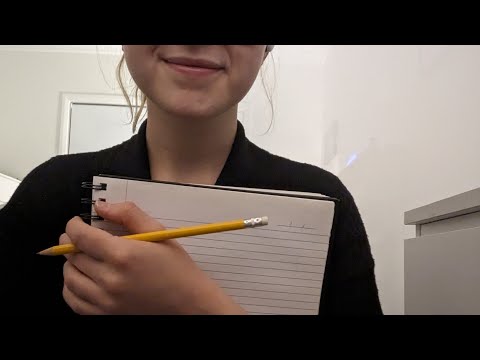 Unintentional ASMR- Intake Worker- Lots of writing sounds 🥰