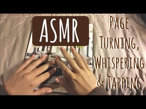 ASMR: Magazine Page Turning, Whispering, Tapping