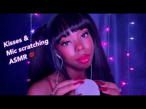 ASMR | Mic scratching and kisses 🎤💋 [requested]