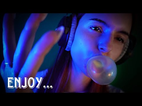 HAND Sounds and GUM Chewing Satisfying ASMR