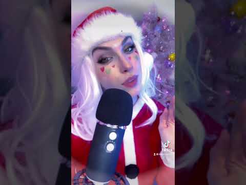 You are stuck in a snow globe getting kisses from Ms. Claus #asmr #asmrkisses #holidays
