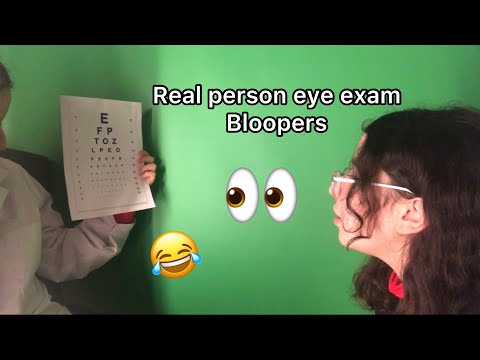 ASMR| Real Person Eye Exam Bloopers
