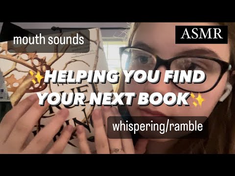 ASMR | Librarian Roleplay (whispering, mouth sounds, tapping)