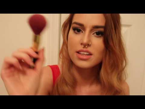 ASMR friend does your makeup! roleplay, tapping, personal attention