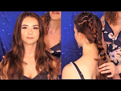 ASMR 😱 Beautiful Hair Braiding with the Lovely Jessica King & Corrina, Hair Brushing, Extra Tingles