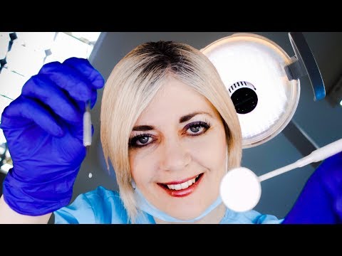 ASMR Dental Root Canal *Soft Spoken with Drilling/Suction Sounds*