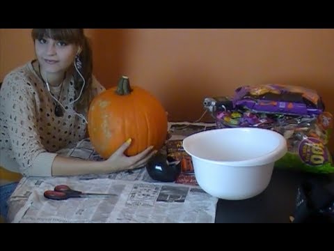 ASMR. Let's Carve a Pumpkin! (Soft Spoken)