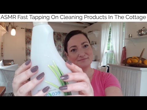 ASMR Tapping And Scratching On Cleaning Products In The Cottage(Lo-fi)