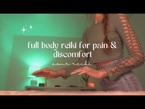 ASMR REIKI soothing pain & discomfort before sleep | full body scan, chakra balancing, soft spoken
