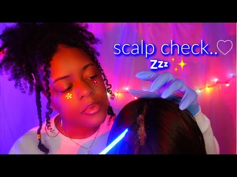 ASMR 🌸✨Realistic Scalp Check & Treatment 😴♡ (It Doesn't Look Too Good 😬)