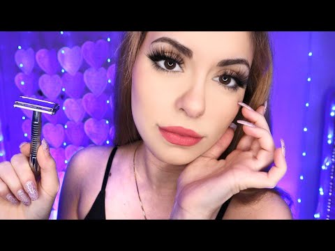 ASMR RELAXING Haircut & Barber Shop Role Play ♡ Personal Attention, Face Shave, Scalp Massage RP ♡