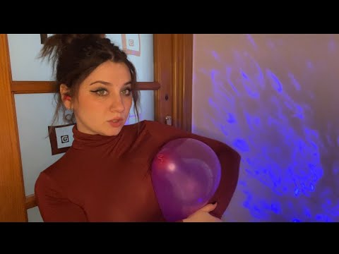 ASMR | Squeezing And Popping Balloons Under Arm | Blowing And Bursting Balloons 🎈