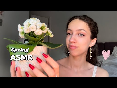 ASMR Spring Triggers 🌿🌷 | Lofi, Bird Sounds, Positivity, Pretty Things :)