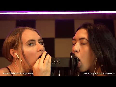 Double Mouth ASMR With Muna and Sage - LGBTQ+ Artist - ASMR FOR THE NEURODIVERGENT