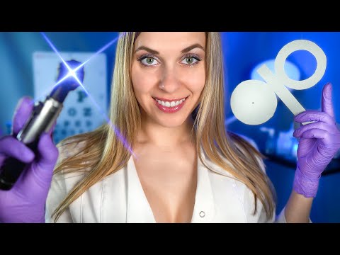 ASMR Most Relaxing Eye Exam ~ Wispered roleplay, Personal Attention for SLEEP