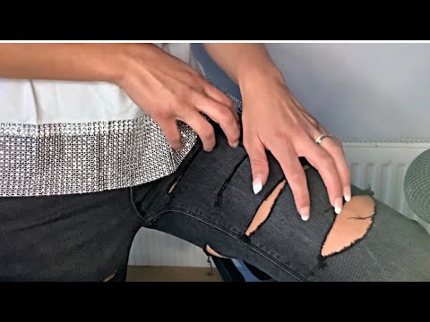 ASMR JEAN SCRATCHING | RIPPED JEANS | FABRIC SOUNDS | ASMR SLEEP | NO TALKING