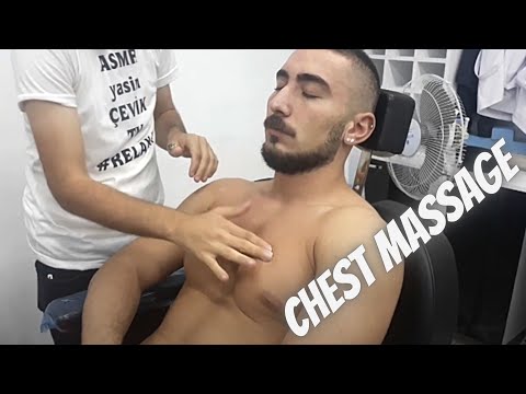 ASMR CHEST MASSAGE TURKISH BARBER RELAXING MASSAGE FULL BODY MASSAGE #chest #massage #asmr #relax