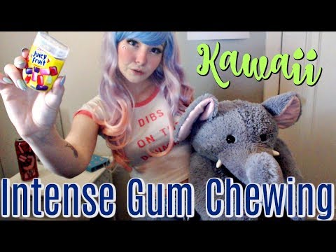 Kawaii Gum Chewing, Gibberish Whispers, SkSk, Breathing (ASMR)