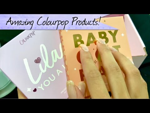 ASMR Colourpop Unboxing - Whispering, Tapping, Bubble Wrap