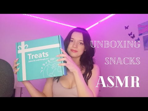 ASMR | TRYTREATS UNBOXING (Mukbang, eating sounds, mouth sounds & more)