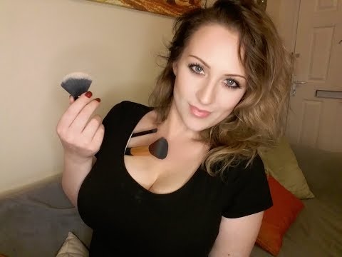 Girlfriend brushes your face and pampers you with love ASMR