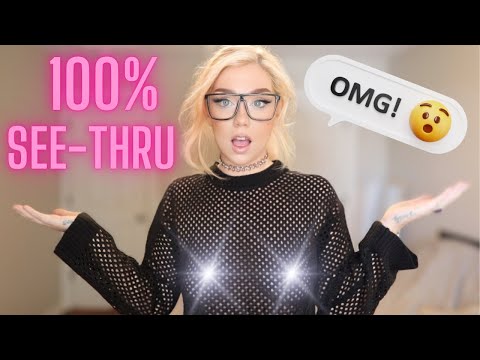 ASMR SEE THRU Try On Haul Sweaters!...WHOOPS