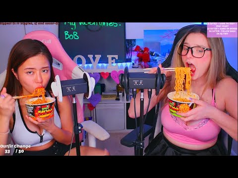 ASMR SPICY NOODLE CHALLENGE (LICKING)