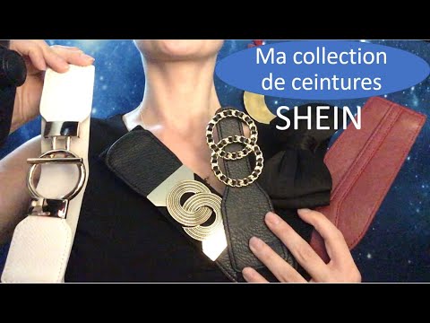 ASMR * ma collection de ceintures Shein