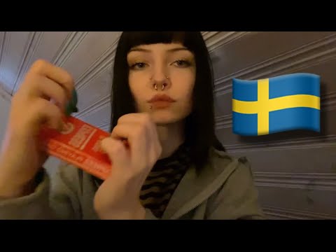 Lofi ASMR | Talking swedish while tapping & scratching (brush visuals)