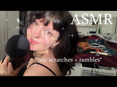 💫 Mic Triggers & Rambles ASMR | Mouth Sounds, Foam Mic Scratching, Intense Close-Up Whispering ✨