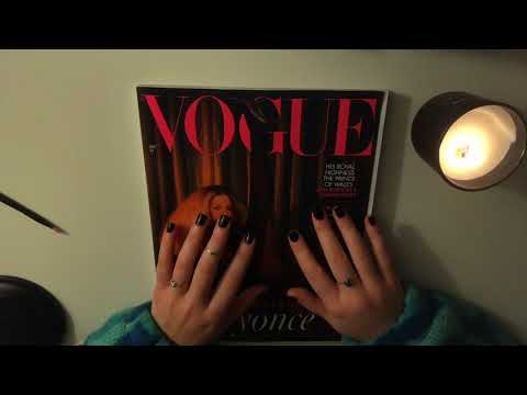 ASMR| Vogue Magazine flip through