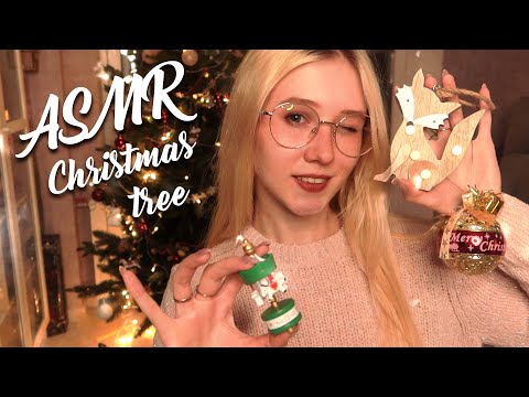 ASMR Decorating my Christmas tree 🎄🎁 relaxing cozy video