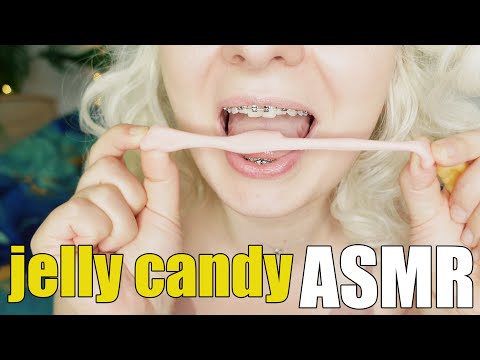 Braces and jelly candies! ASMR MUKBANG with sounds!