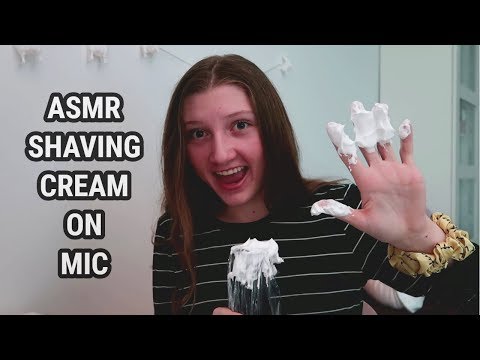 ASMR Shaving Cream On Mic! (No Talking)