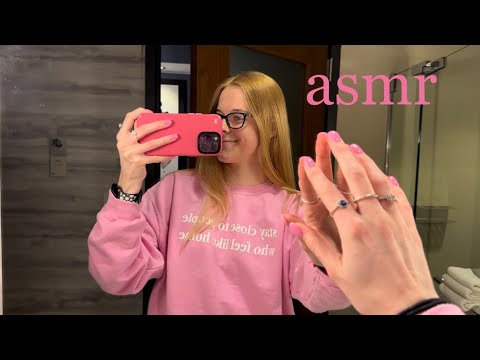 ASMR IN HOTEL ROOM 🏨 (tapping, scratching, liquid sounds, hand movements)