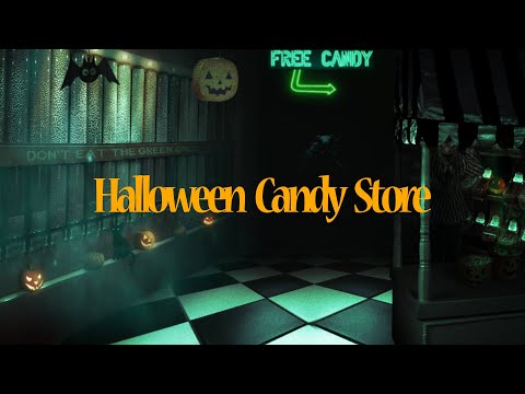 Halloween Candy Store ASMR Ambience | something's strange in the back of this shop...