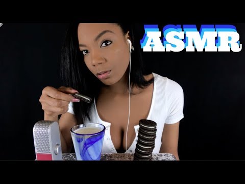 ASMR Oreos and Milk | Eating, Crunching, Chewing, and Sipping Sounds For Relaxation