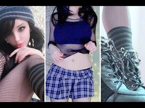 ASMR 🍒 Fabric Sounds // Fishnet Scratching & Tapping