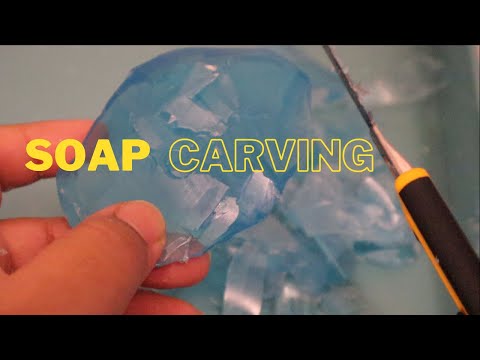 ASMR | Soap Carving and a bit of Cutting (Mostly Visual) - No talking, Minimal Sounds