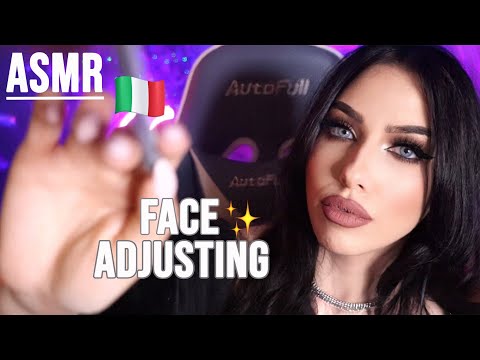 ASMR - Face Adjusting, Knobs, Hand Movements for Stress Relief  & Sleep