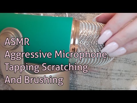 ASMR Aggressive Microphone Tapping,Scratching And Brushing