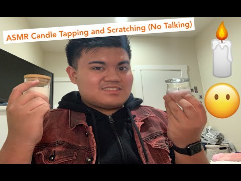 ASMR Candle Tapping and Scratching (No Talking)