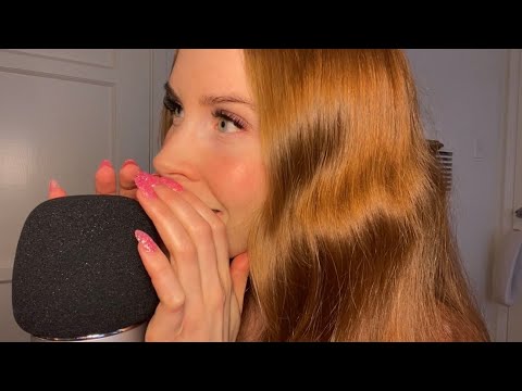 🌿ASMR🌿 Close Up Whispering & Trying Mic Cupping — Extra Casual Scramble Ramble + Featured Trigger