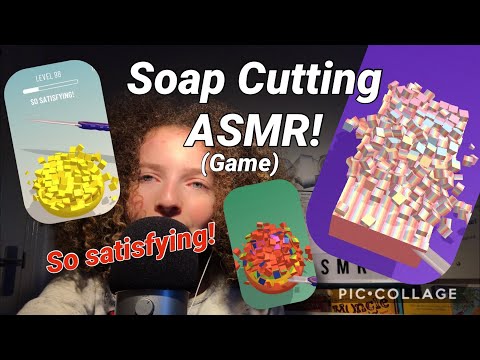 ASMR | satisfying SOAP 🧼 CUTTING game 🤩